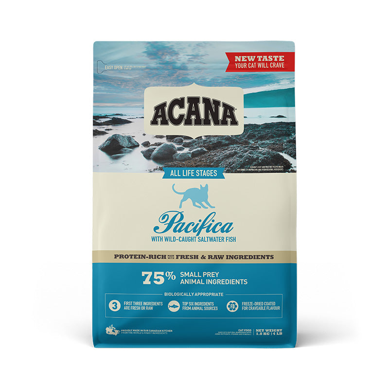 ACANA ACANA Cat Food, Genuine Pacifica Cat, 340g, 1.8kg, 4.5kg, Dry