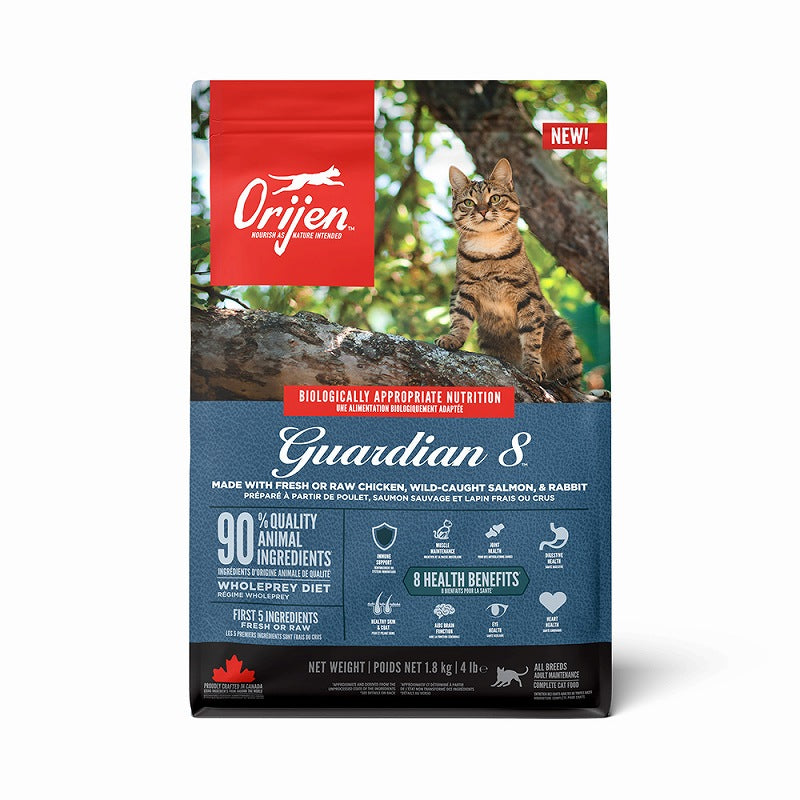 Orijen Guardian 8 Cat Food, 340g, 1.8kg, 4.5kg, Dry Food