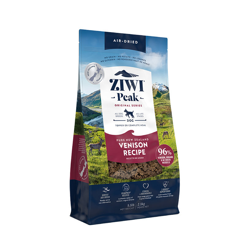 Ziwi PEAK Ziwi Peak Dog Food Genuine Air-Dried Venison 454g 1kg 2.5kg Dry Food