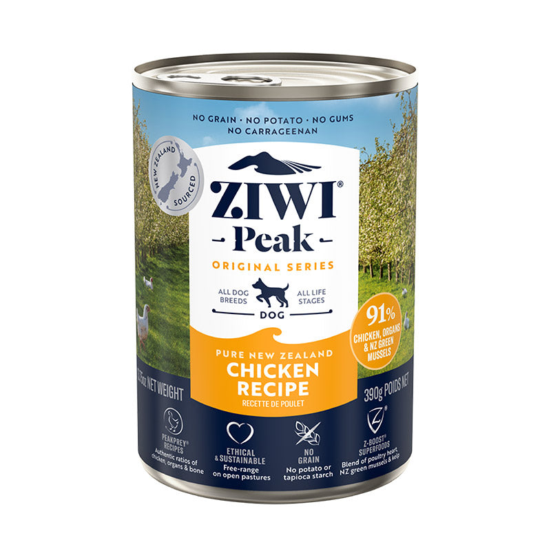 Ziwi PEAK Ziwi Peak Dog Food Genuine Free Range Chicken 170g 390g Wet Food
