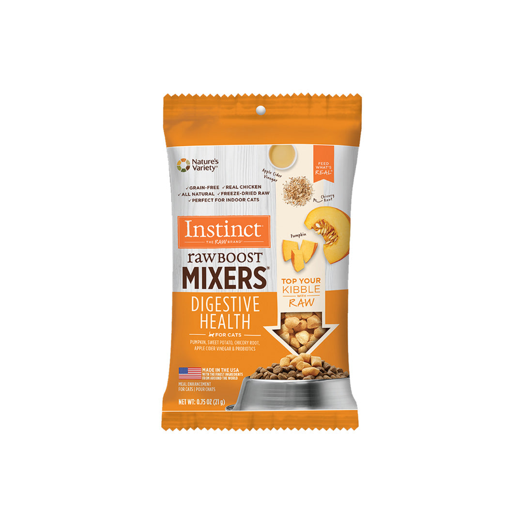 Instinct Cat Food, Genuine, Snacks, Toppings, Freeze-Dried, Blender, Digestive Health, 21g, 156g