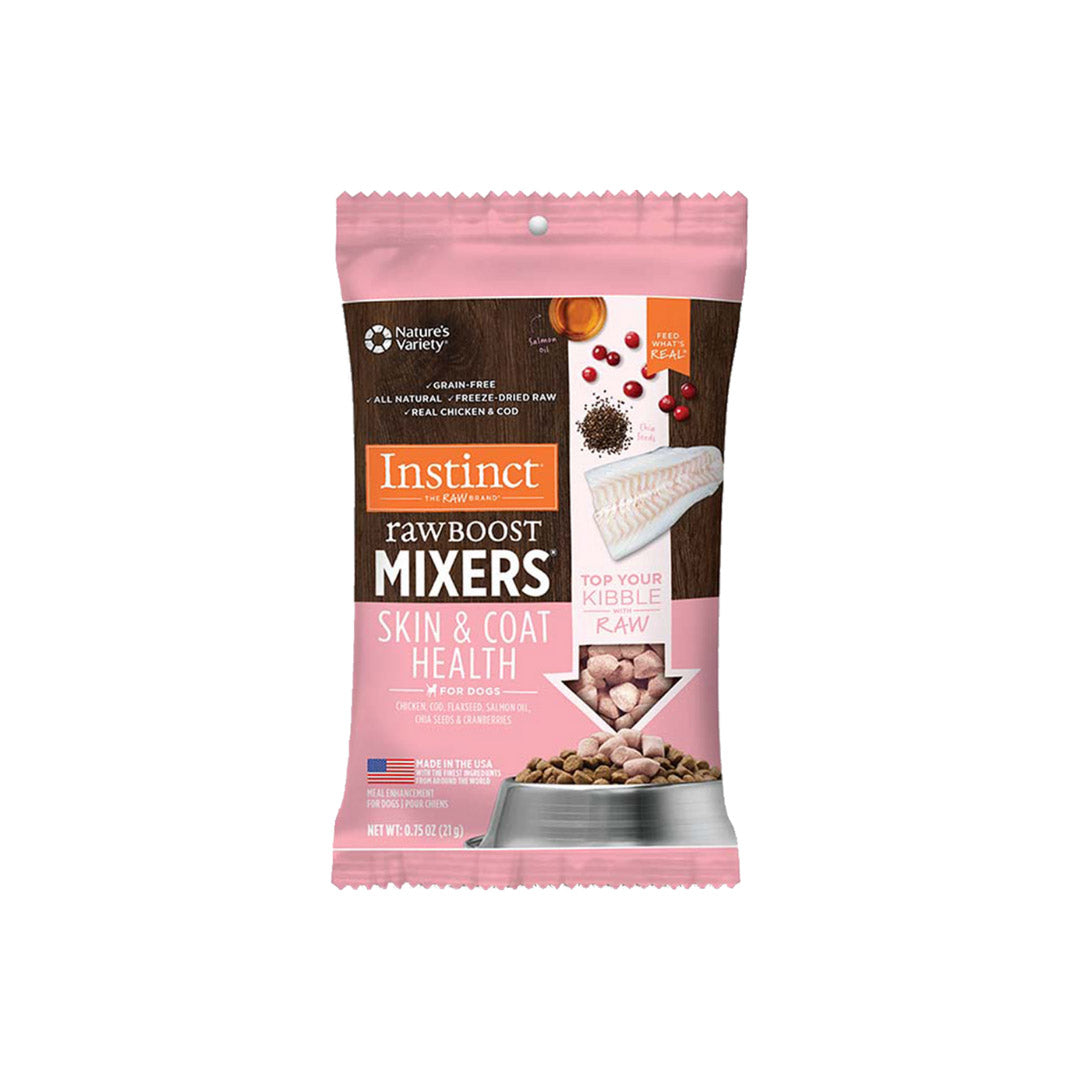 Instinct インスティンクト ドッグフード 正規品 フリーズドライ おやつ トッピング ミキサー スキン&コート 21g 156g