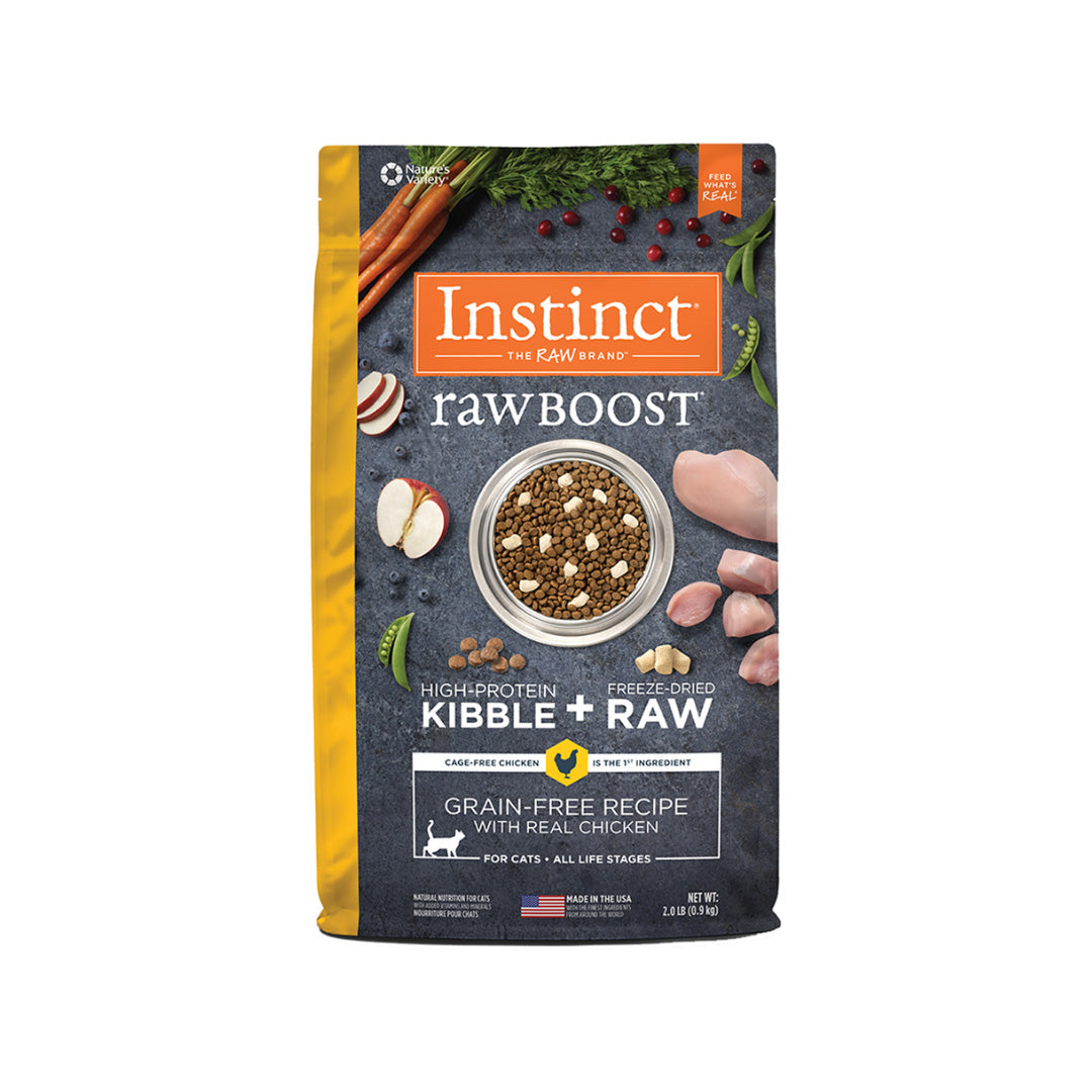 Instinct Cat Food, Genuine, Freeze-Dried, Raw Boost, Real Chicken, 2.2kg, 900g