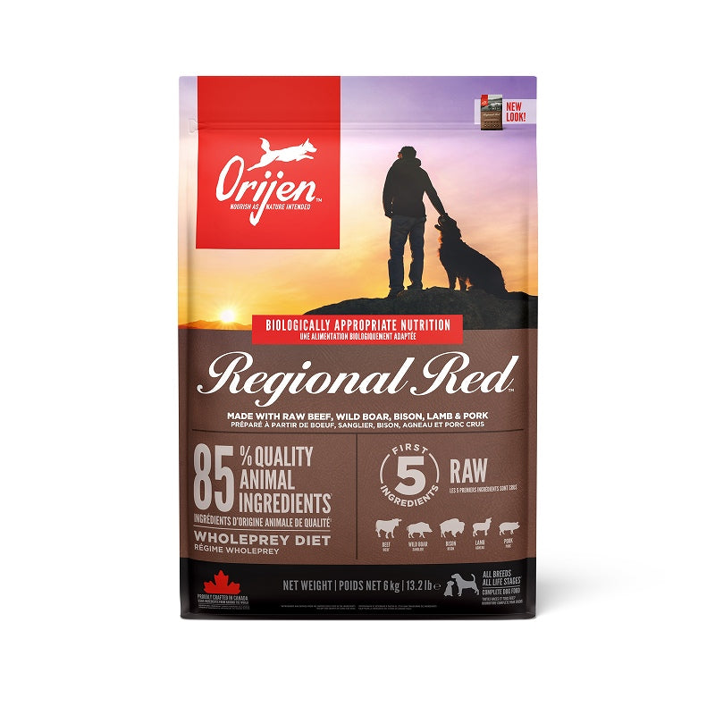 Orijen อาหารสุนัขแท้ Regional Red 2กก. 6กก. 11.4กก. อาหารแห้ง