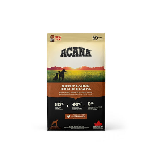 ACANA 狗粮，正宗，成年大型犬配方，11.4 千克