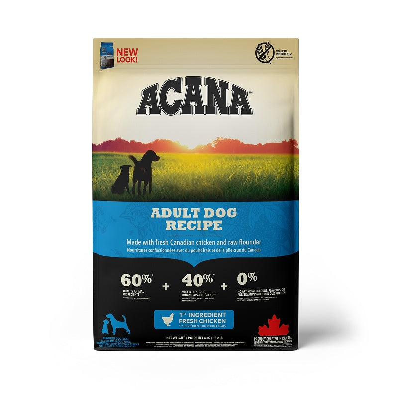 ACANA 아카나 도그 푸드 정규품 어덜트 도그 레시피 2kg 6kg 11.4kg