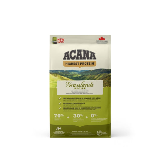 ACANA Acana Dog Food, Authentic Grassland Dog Recipe, 2kg, 6kg, 11.4kg 