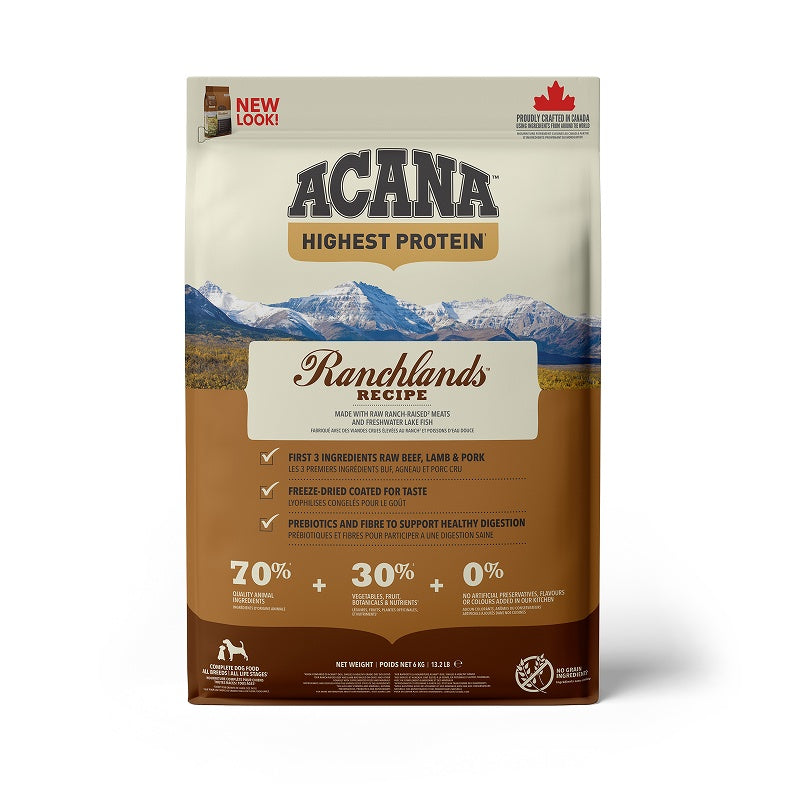 ACANA アカナ ドッグフード 正規品 ランチランドレシピ 2kg 6kg 11.4kg