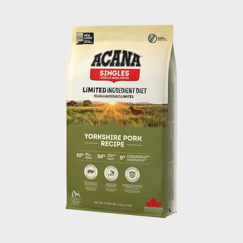 ACANA Acana 狗粮，正宗约克夏猪肉，2 公斤、6 公斤、11.4 公斤