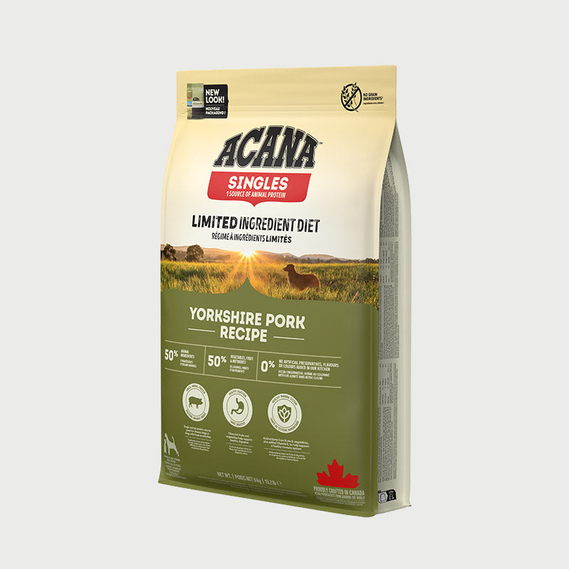 ACANA Acana 狗粮，正宗约克夏猪肉，2 公斤、6 公斤、11.4 公斤