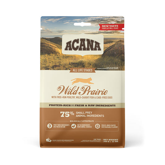 อาหารแมว ACANA Authentic Wild Prairie Cat 340g, 1.8kg, 4.5kg, แบบแห้ง