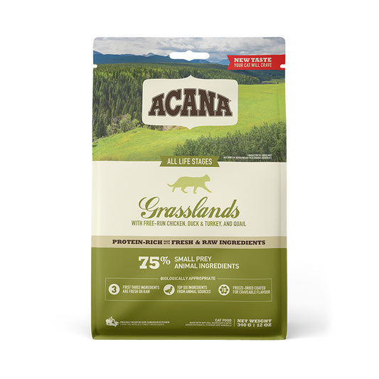 ACANA Acana Cat Food, Genuine Grassland Cat, 340g, 1.8kg, 4.5kg, Dry 