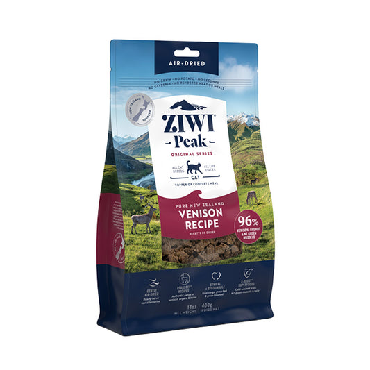 Ziwi PEAK Ziwi Peak Cat Food, Genuine Air-Dried Venison, 400g, Dry Food 