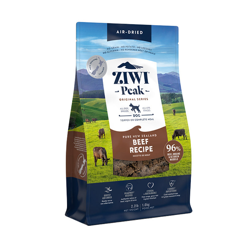 ziwi PEAK ジウィピーク ドッグフード 正規品 エアドライ グラスフェッドビーフ 454g 1kg 2.5kg 4kg ドライフード