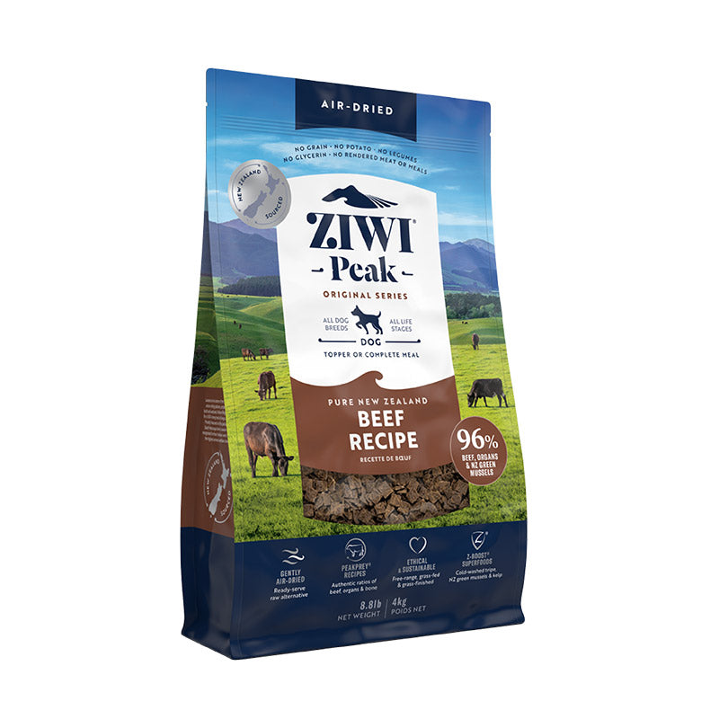 ziwi PEAK ジウィピーク ドッグフード 正規品 エアドライ グラスフェッドビーフ 454g 1kg 2.5kg 4kg ドライフード