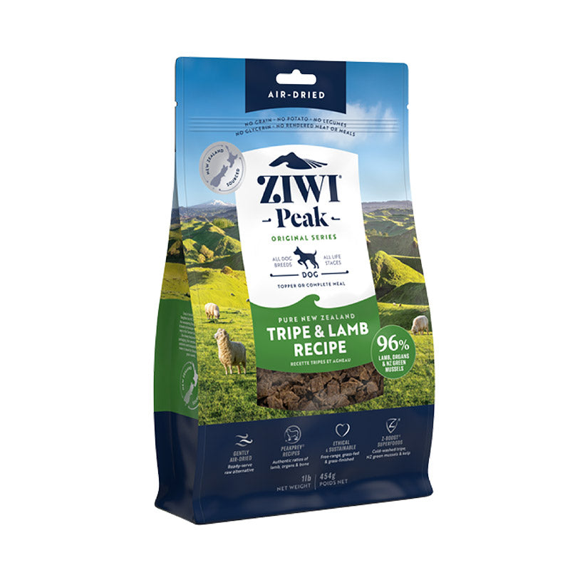 ziwi PEAK ジウィピーク ドッグフード 正規品 エアドライ トライプ&ラム 454g 1kg 2.5kg ドライフード