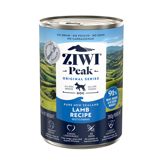 Ziwi PEAK Ziwi Peak Dog Food, Genuine, Lamb, 170g, 390g, Wet Food 