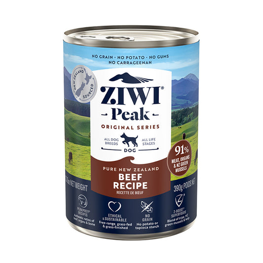 Ziwi PEAK Ziwi Peak Dog Food Genuine Grass Fed Beef 170g 390g Wet Food 