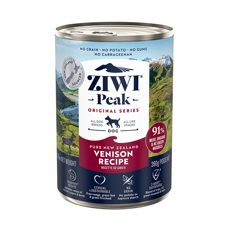 Thức ăn cho chó Ziwi PEAK Ziwi Peak, Thịt nai đích thực, 170g, 390g, Thức ăn ướt