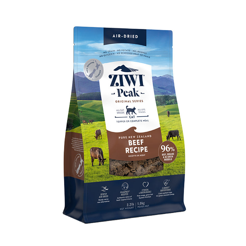 Ziwi PEAK Ziwi Peak Cat Food Genuine Air-Dried Grass-Fed Beef 400g 1kg Dry Food 