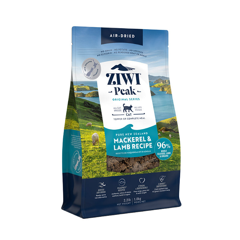 Ziwi PEAK Ziwi Peak 猫粮，正宗风干鲭鱼和羊肉，400g，1kg，干粮