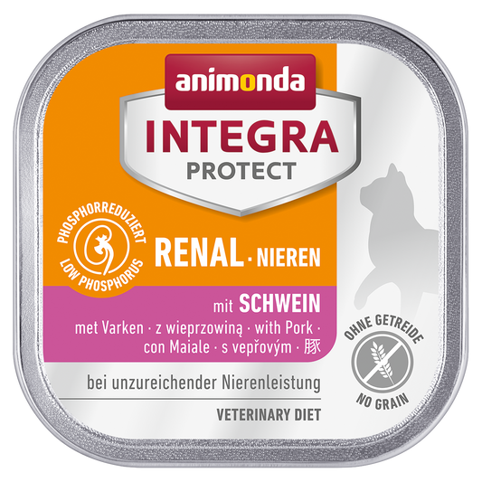 Animonda Cat Food Therapeutic Wet Kidney Integra Protect Nielen Pig 100g Single 16-Piece Set