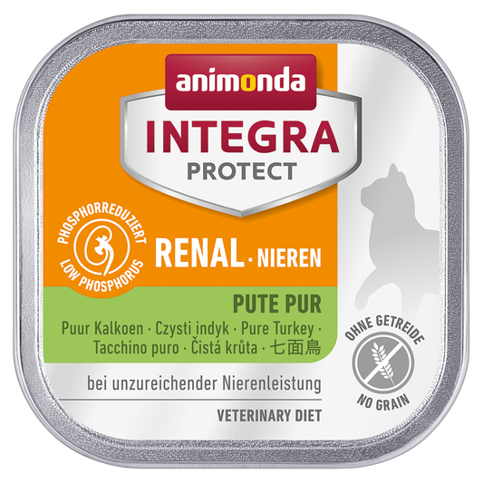 Animonda Cat Food Therapeutic Wet Kidney Integra Protect Nielen Turkey 100g Single 16-pack