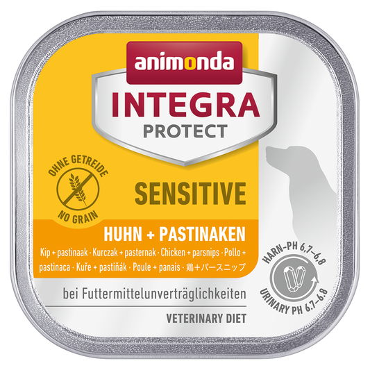 อาหารสุนัข Animonda สูตรรักษาอาการแพ้ Integra Protect Sensitive Chicken 150g ชิ้นเดียว เซ็ต 11 ชิ้น