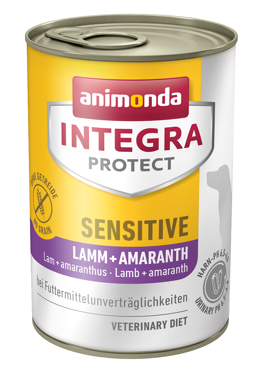 Animonda 狗粮治疗食品过敏护理 Integra Protect 敏感羊肉 400g 单个 6 包