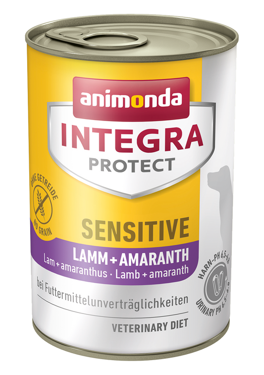 อาหารสุนัข Animonda สูตรสำหรับสุนัขแพ้ง่าย Integra Protect Sensitive Lamb 400g แพ็คเดี่ยว 6 ตัว