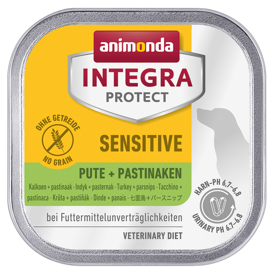 อาหารสุนัข Animonda สูตรบำบัดรักษาอาการแพ้ Integra Protect Sensitive Turkey 150g ชิ้นเดียว เซ็ต 11 ชิ้น