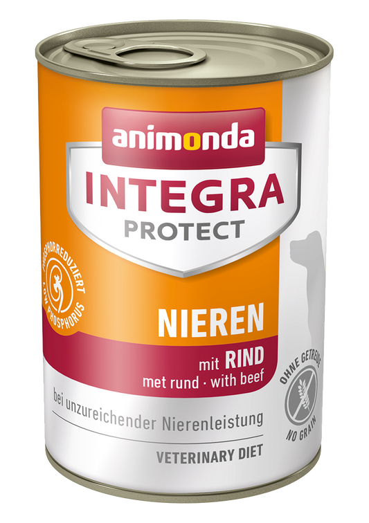 Animonda Dog Food Therapeutic Food Kidney Care Integra Protect Nielen Beef 400g Single Item Set of 6