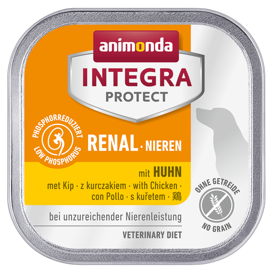 Thức ăn cho chó Animonda Thức ăn trị liệu chăm sóc thận Integra Protect Nielen Chicken 150g Bộ sản phẩm đơn lẻ gồm 11 món