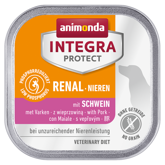 Animonda Dog Food Therapeutic Food Kidney Care Integra Protect Nielen Pig 150g Single Item Set of 11