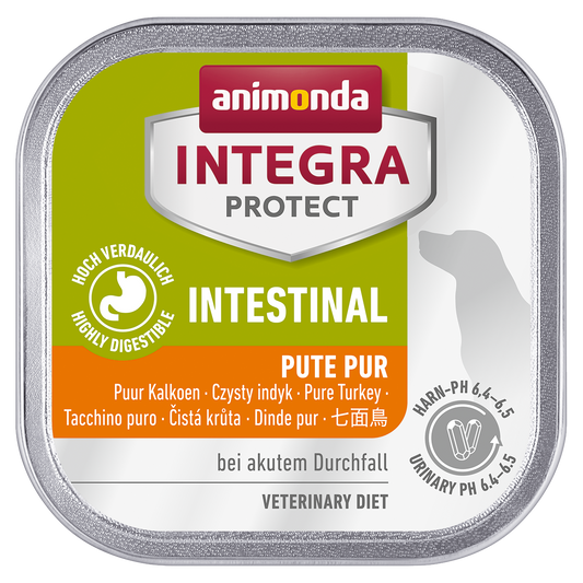 Animonda 狗粮治疗食品肠胃护理Integra 保护火鸡150g单品11件套