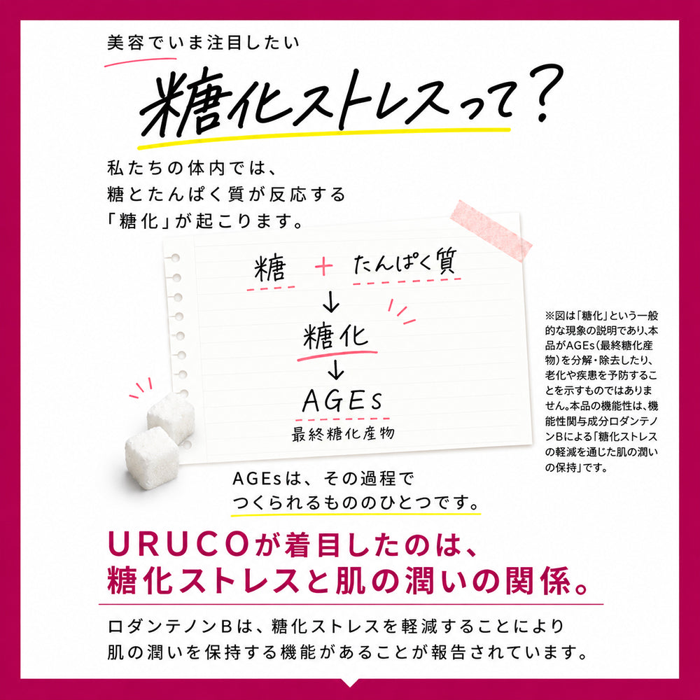 URUCO ウルコ 90粒入り 機能性表示食品 マンゴスチン ロダンテノンB プラセンタ サプリメント