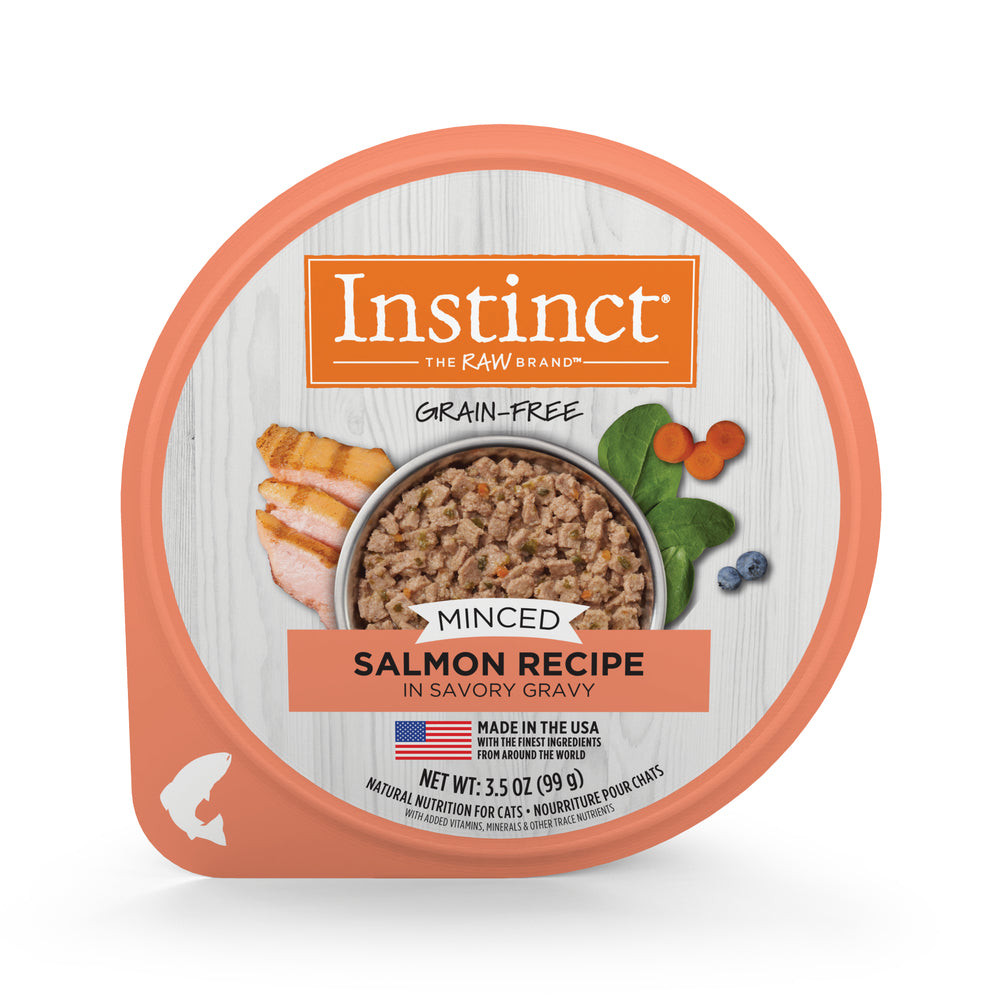 Instinct 猫粮，正宗碎肉，湿，碎肉杯，鲑鱼，99g