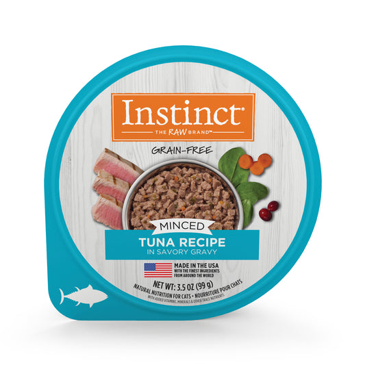 Instinct 猫粮，正宗碎肉，湿，碎肉杯，金枪鱼，99g